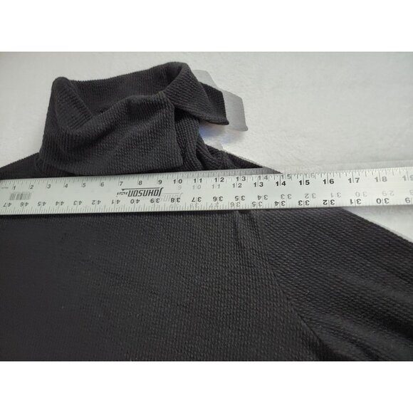 Clara Sun Woo Black Cowl Neck Tunic Sweater Medium - Picture 5 of 8